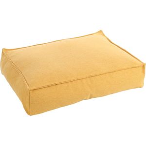 Orthopedische hondenkussen – Premium Line – Pure luxe hondenkussen 80 x 60 x 18 cm – Extra memory foam voor maximaal comfort – Flamingo Baldar Hondenkussen Geel