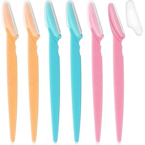 Multifunctioneel Wenkbrauwscheerapparaat – 6 Stuks, Voor Dames – Veilig en Pijnloos Vrouwen Gezichts- en Lichaamsverzorging