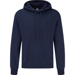 Fruit Of The Loom Volwassenen Unisex Klassiek basissweater Met Capuchon (Marine)