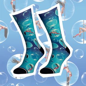 sock my feet sokken pole dancer blauw 39-42 - leuke sokken- herensokken - cadeau voor kerst - naadloos