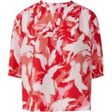 Blouse - Viscose - Relaxte Pasvorm - 3/4 Mouwen - All-overprint