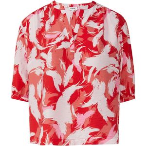 Blouse - Viscose - Relaxte Pasvorm - 3/4 Mouwen - All-overprint