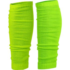 Benelux Wears / Neon Groene Beenwarmers - Legwarmer - Acryl - Standard Size - Must-Have voor Carnaval, Disco, Foute Party & 80s Look - 1 Paar