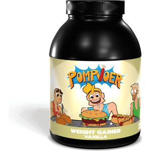 POMPVOER - WEIGHT GAINER - VANILLE - 2000 GRAM (33 shakes)