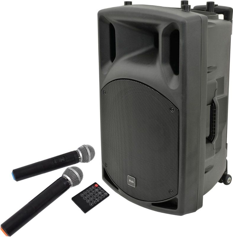 QTX QX15PA MOBIELE BLUETOOTH SPEAKER 15"" 800W USB/SD/FM/VHF