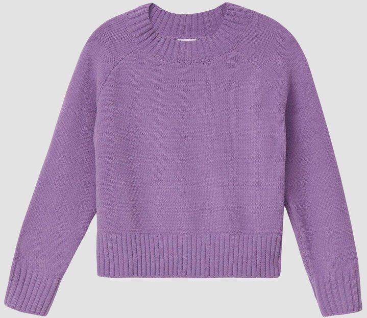 Gebreide Trui - Chenille - Comfortabele Losse Pasvorm - Opstaande Kraag