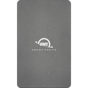 OWC Envoy Pro FX - Externe NVMe SSD - Thunderbolt 3 + USB-C - 2800MB/s - 2 TB - Space Grey