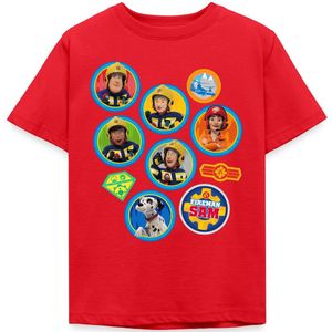 Brandweerman Sam™ Brandweer Team Embleem Ontwerp T-Shirt Kinderen