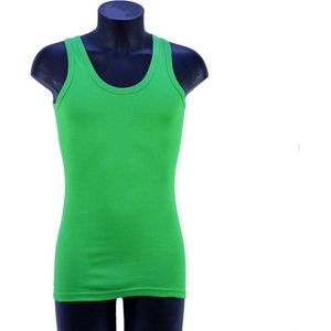 2 Pack Top kwaliteit onderhemd - 100% katoen - Fel groen - Maat S