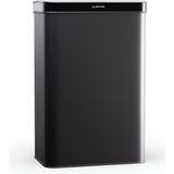 Klarstein Touchless Sensor Afvalbak - 60 Liter - LED Bedieningspaneel en soft-close deksel - Matzwart - Hands-free vuilnisemmer - Zwart