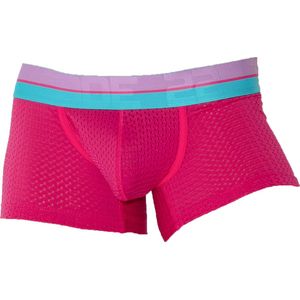 CODE 22 Bright Mesh Trunk Pink - MAAT XL - Heren Ondergoed - Boxershort voor Man - Mannen Boxershort