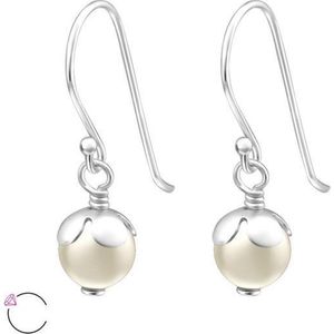 Montebello Oorbellen Caera - 925 Zilver - Swarovski® Parel - ∅6mm - 21mm