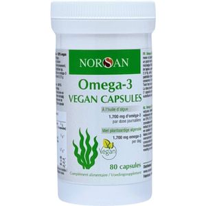 Norsan - Omega-3 Vegan Capsules - 80 Stuks - Vetzuren