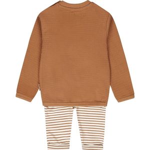 Dirkje jongens 2-delig setje Brown - lets get going