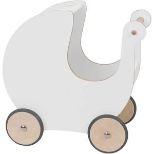 Sebra Houten Poppenwagen Wit