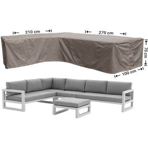 Raffles Covers beschermhoes loungeset / hoekbank (L-vorm) - 270 x 210 H: 70 cm - RHS270210left - Waterdicht | Solution Dyed | UV-bestendig | Elastisch trekkoord | Airvents | Beschermhoes tuinmeubelen