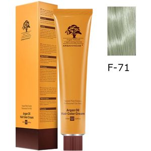 Arganmidas Marokkaanse Arganolie Haarkleurcrème F-71 / Haarkleur Smoke Ash Blue 100 ml