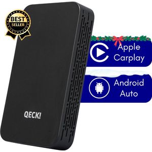 QECK!® Carplay Dongle – Android Auto Dongle – Apple Carplay – Auto Dongle – incl. Kabel – Bluetooth&Wifi – Plug and Play – Draadloos Carplay