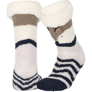 Apollo - Meiden - Fleece - Antislip - Huissokken - Hertje - Maat 20/24
