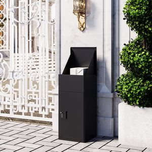 Veehaus® - Lukkee - Pakketbrievenbus - Brievenbus - XXL -Metaal - 37*37*81 cm