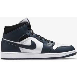 Air Jordan 1 Mid Armory Navy White Black - 554724-411 - Maat 44.5 - Navy;Wit;Zwart - Schoenen