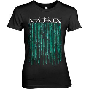 The Matrix Dames Tshirt -S- The Matrix Zwart