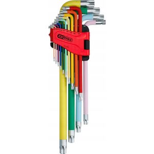 KS Tools - 151.4440 - Haakse Torx-inbussleutelset - Extra Lang - 14-dlg