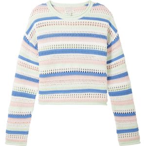 TOM TAILOR cropped striped pullover Meisjes Vest - Maat 176