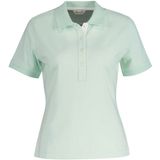 Gant Contrast Collar Korte Mouw Poloshirt Groen S Vrouw