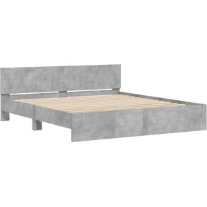 vidaXL-Bedframe-met-hoofdeinde-betongrijs-160x200-cm