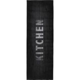 Kitchen Keukenloper - Anti-slip - Machine Wasbaar - 100% Polyester - Modern Design - Grijs- 60x180 CM