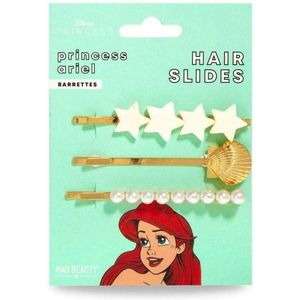 Mad Beauty - Disney Princess Ariel - Hair Slides - Haarschuifjes - Gold - Goud (3 pcs)