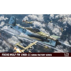 1:72 IBG Models 72533 Focke-Wulf Fw 190 D-11 - Sorau Factory Series Plastic Modelbouwpakket
