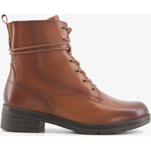 Tamaris Comfort leren veterboots bruin - Maat 41 - Uitneembare zool