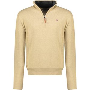 Geographical Norway Fregate Heren Trui Opstaande Kraag Beige - XXL