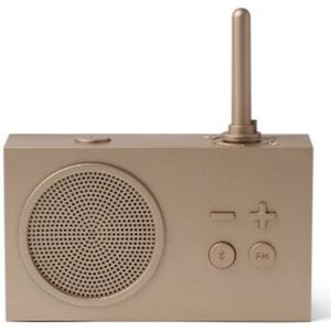 Lexon Design TYKHO 3 FM Radio / BT Speaker - Gold
