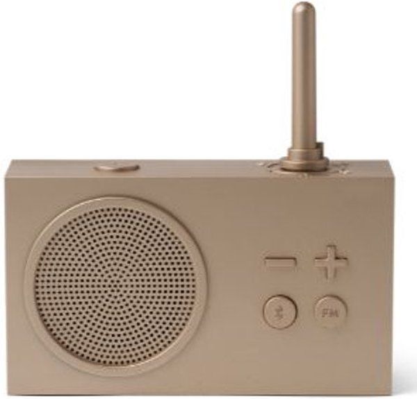 Lexon Design TYKHO 3 FM Radio / BT Speaker - Gold