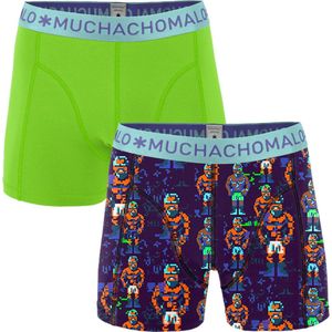 Muchachomalo Clones Jongens boxershort - 2 pack - Print/Groen - Maat 176