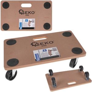 GEKO Platformwagen - 200 kg draagkracht - MDF 18 mm - Compact formaat - 4 zwenkwielen