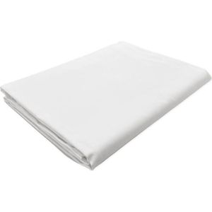 Wit damast tafelkleed 100 x 100 cm (Hotelkwaliteit: 250 gr/m2) - 100% katoen