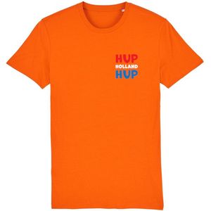Hup Holland Hup Rustaagh unisex t-shirt M - Oranje shirt dames - Oranje shirt heren - Oranje shirt nederlands elftal - ek voetbal 2024 shirt - ek voetbal 2024 kleding - Nederlands elftal voetbal shirt