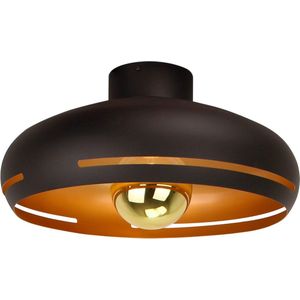 Chericoni Striscia Plafondlamp - Ø 45 cm - 1 lichts - E27 - Zwart Goud