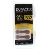 Duracell DA312 hoorapparaat batterij - Bruin