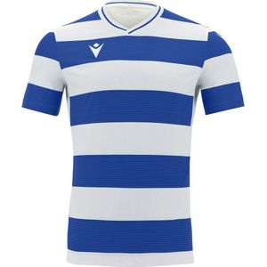 Macron Alcyon Shirt Korte Mouw Kinderen - Wit / Royal | Maat: 164