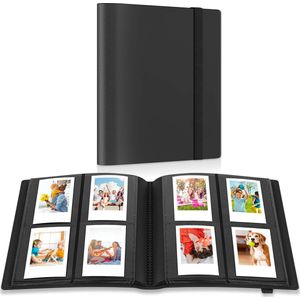 YONO Fotoalbum 160 voor Instant Camera Fotopapier - Fotoboek Geschikt voor Fujifilm Instax Mini 12 / 11 / 9 / 8 / 7s / 25 / 90 / Link / SP-2 / Liplay - Film Polaroid - Kodak - Square en Meer - Zwart