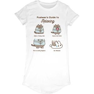 Pusheen - Guide To Relaxing Damen Kleid White-M