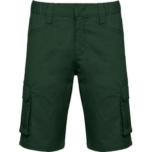 Bermuda/Short Heren XL WK. Designed To Work Forest Green 65% Katoen, 33% Polyester, 2% Elasthan