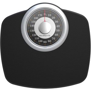 CRLYN® Analoge Weegschaal - Personenweegschaal Beste Koop - Zwart