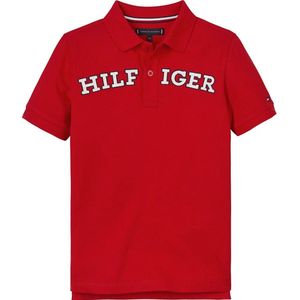 Tommy Hilfiger Kb0kb09102 Korte Mouw Poloshirt Rood 8 Years Jongens