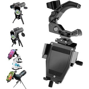 NEEWER 3 Axis Telescoop - Telefoon Adapter - Alle Metalen Verstelbare Telescoop Spotting Scope Telefoon Mount Houder met Afneembare Super Klem voor 20-65mm Dia. Oculairs, Verrekijker, Microscopen,